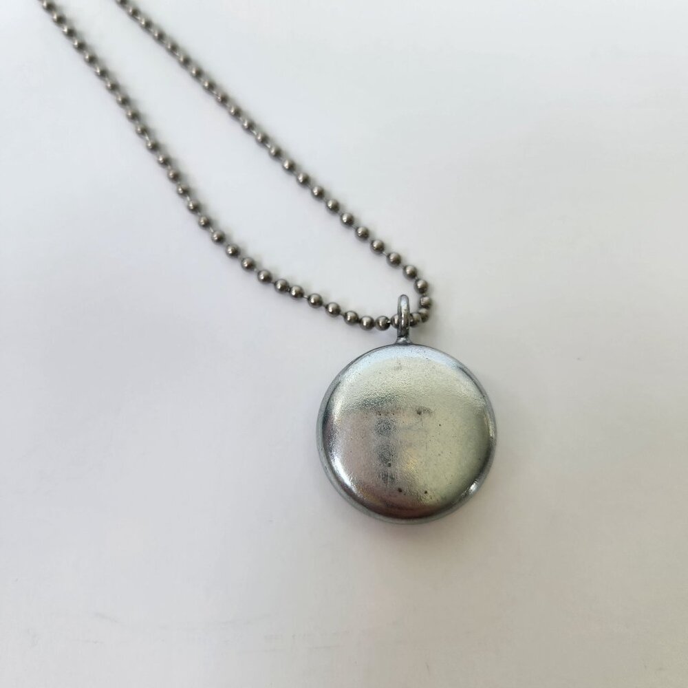 Recycled Magnetic Tree Pendant Locket Necklace Set Handmade Eco Friendly Nature - Picture 6 of 10